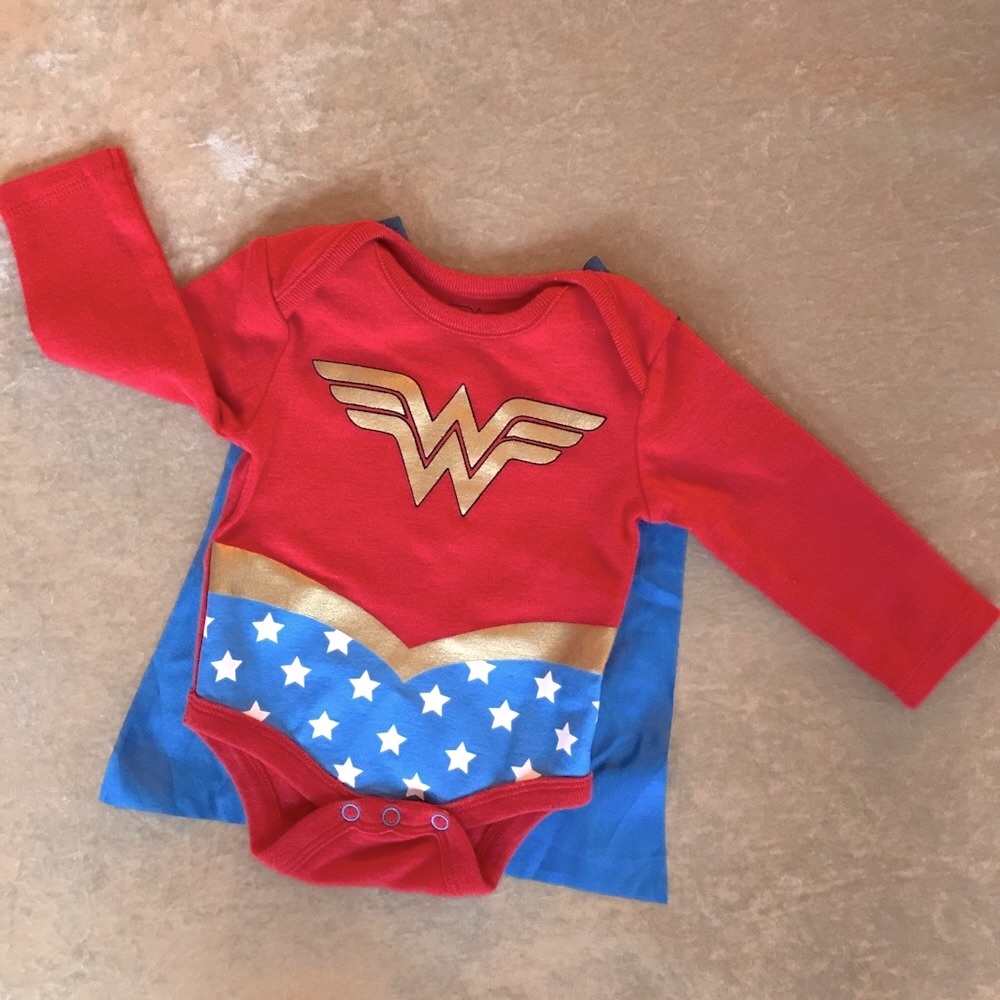 Wonder Woman onesie. Two available for twins!